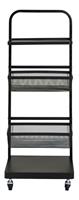 Argos Home Adjustable 3 Tier Kitchen Storage Trolley - Black