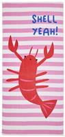 Catherine Lansfield Shell Yeah Beach Towel - Pink