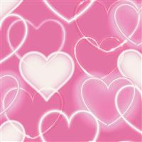 Arthouse Neon Style Heart Pink Wallpaper