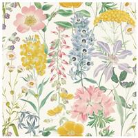 RHS Country Garden Cream Wallpaper