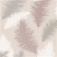 Arthouse Feather Blush Pink Wallpaper