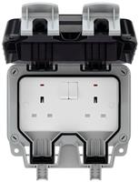 BG Nexus Storm 13A IP66 Weatherproof Outdoor Double Socket