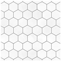 Arthouse Hexagon Wall Tile White Wallpaper
