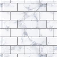 Arthouse Marble Brick Geometric Wall Tile Grey Wallpaper