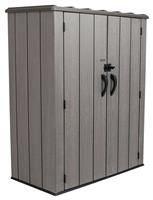 Lifetime Plastic Brown Vertical Storage Shed - 5'3ft