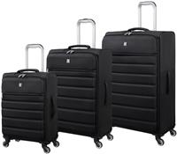 IT Luggage Striving 3pc 8 Wheel Suitcase Set - Black