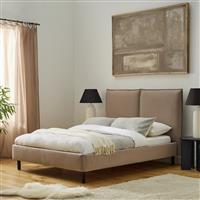 Habitat Rigby Kingsize Velvet Bed Frame - Taupe