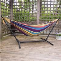 Vivere Tropical Double Hammock with Metal Stand