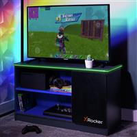 X Rocker Carbon Tek Media Unit - Grey And Blue