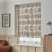 Habitat Drawn Circles Blackout Cream Roller Blind - 90cm