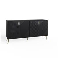 Frank Olsen Ava 4 Door Sideboard - Black