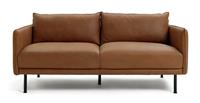 Habitat Moore Leather 3 Seater Sofa - Tan