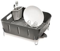 Simplehuman Plastic Compact Dish Rack - Grey