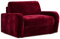 Jay-Be Deco Velvet Love Chair Sofa Bed - Burgundy