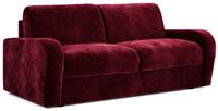 Jay-Be Deco Velvet 3 Seater Sofa Bed - Burgundy