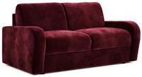 Jay-Be Deco Velvet 2 Seater Sofa Bed - Burgundy
