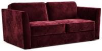 Jay-Be Elegance Velvet 3 Seater Sofa Bed - Burgundy