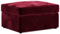 Jay-Be Velvet Footstool Chair Bed - Burgundy