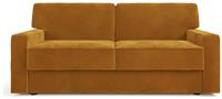 Jay-Be Linea Velvet 3 Seater Sofa Bed - Gold