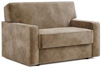 Jay-Be Linea Velvet Cuddle Chair Sofa Bed - Beige