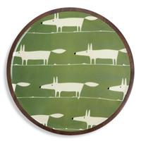 Habitat x Scion Mr Fox Mango Wood Serving Platter - Green