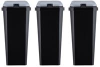 Argos Home Trio of Recycling Bins - Black