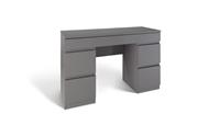 Habitat Jenson 5 Drawer Dressing Table Desk - Grey Gloss