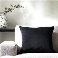 Habitat Cord Cushion Cover - Black - 50x50cm