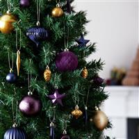 Argos Home Pack of 49 Christmas Baubles - Jewel Tones