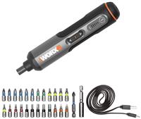 Worx WX240 24 Pieces Cordless Electric Screwdriver - 3.6V