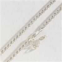 Revere Sterling Silver Hollow Rope Necklace
