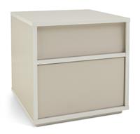 Habitat Edale 2 Drawer Bedside - Putty