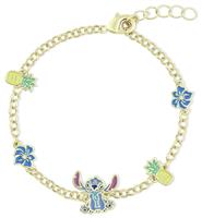 Disney Gold Plated Lilo and Stitch Bracelet