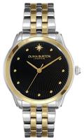 Olivia Burton Black Dial Two Tone Bracelet Watch