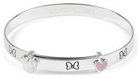 Disney Sterling Silver Minnie Mouse Baby Bangle