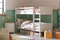 Habitat Detachable Bunk Bed and 2 Kids Mattresses - White
