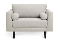 Habitat Jacob Fabric Cuddle Chair - Stone