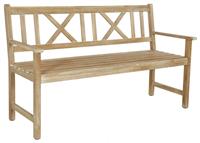 Pacific Cambridge 3 Seater Wooden Garden Bench - Natural