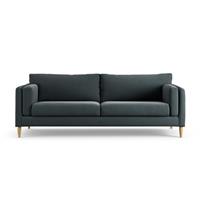 Habitat Newington Fabric 4 Seater Sofa - Charcoal - Ash Leg