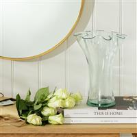 Habitat Glass Fluted Vase - Clear