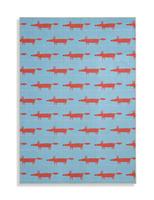 Habitat x Scion Mr Fox Printed Rug - 120 x 170cm - Blue