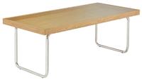 Habitat 60 Acciaio Oak and Glass 6 - 8 Seater Dining Table