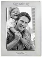 Personalised Message Silver Plated Photo Frame