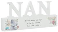 Personalised Message Me To You Wooden NAN Ornament