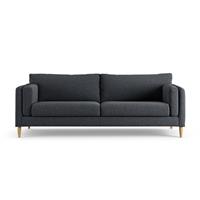 Habitat Newington Fabric 4 Seater Sofa - Charcoal - Ash Leg