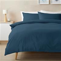 Home Essentials Soft Touch Navy Bedding Set - Superking