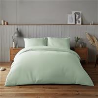 Silentnight Supersoft Sage Green Duvet Set - King size