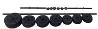 Opti Vinyl Dumbbell and Barbell Set - 35KG