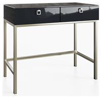 Frank Olsen Lyra 2 Drawer Console Table - Midnight Black