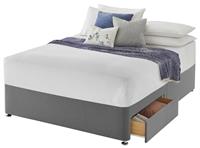 Silentnight Superking 2 Drawer Divan Bed Base - Grey